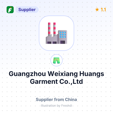 Guangzhou Weixiang Huangs Garment Co.,Ltd – summary card, no photo uploaded yet