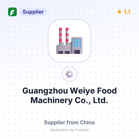 Guangzhou Weiye Food Machinery Co., Ltd. – summary card, no photo uploaded yet