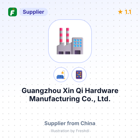 Guangzhou Xin Qi Hardware Manufacturing Co., Ltd. – summary card, no photo uploaded yet