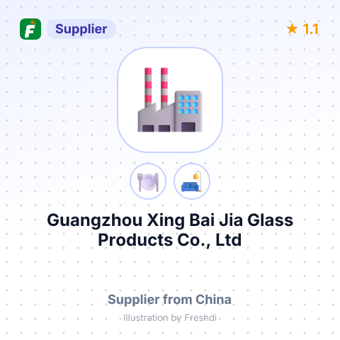Guangzhou Xing Bai Jia Glass Products Co., Ltd – summary card, no photo uploaded yet