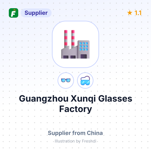 Guangzhou Xunqi Glasses Factory – summary card, no photo uploaded yet