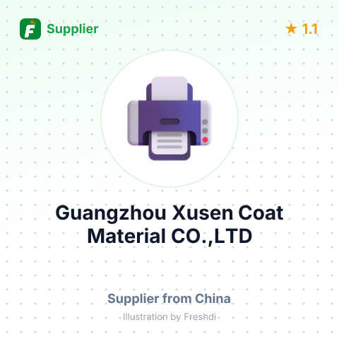 Guangzhou Xusen Coat Material CO.,LTD – summary card, no photo uploaded yet