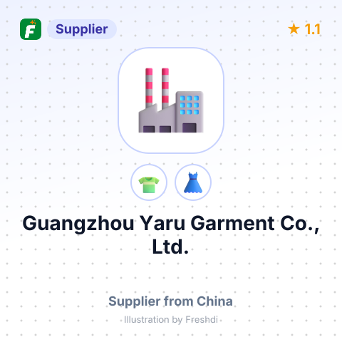 Guangzhou Yaru Garment Co., Ltd. – summary card, no photo uploaded yet