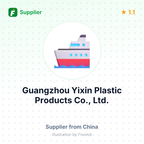Guangzhou Yixin Plastic Products Co., Ltd. – summary card, no photo uploaded yet