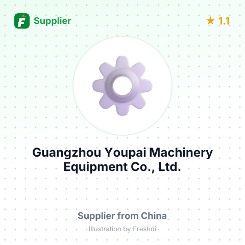 Guangzhou Youpai Machinery Equipment Co., Ltd. – summary card, no photo uploaded yet