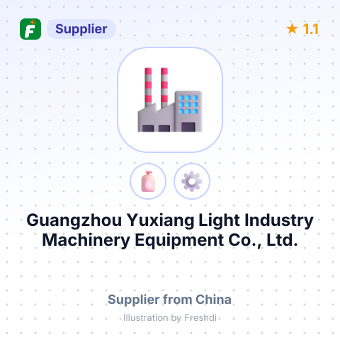 Guangzhou Yuxiang Light Industry Machinery Equipment Co., Ltd. – summary card, no photo uploaded yet