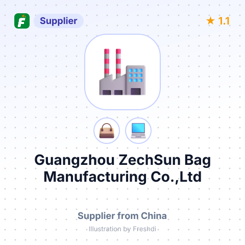 Guangzhou ZechSun Bag Manufacturing Co.,Ltd – summary card, no photo uploaded yet