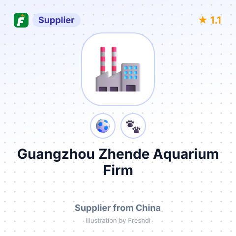 Guangzhou Zhende Aquarium Firm – summary card, no photo uploaded yet