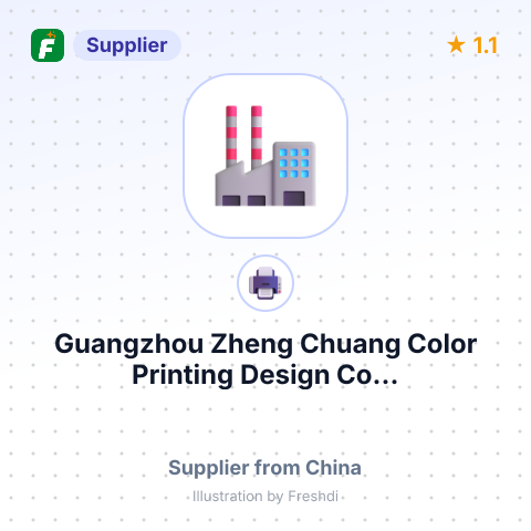 Guangzhou Zheng Chuang Color Printing Design Co... – summary card, no photo uploaded yet