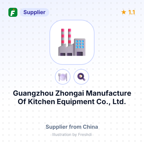 Guangzhou Zhongai Manufacture Of Kitchen Equipment Co., Ltd. – summary card, no photo uploaded yet