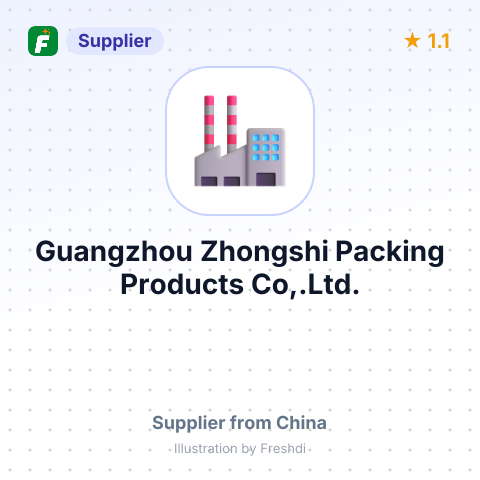 Guangzhou Zhongshi Packing Products Co,.Ltd. – summary card, no photo uploaded yet