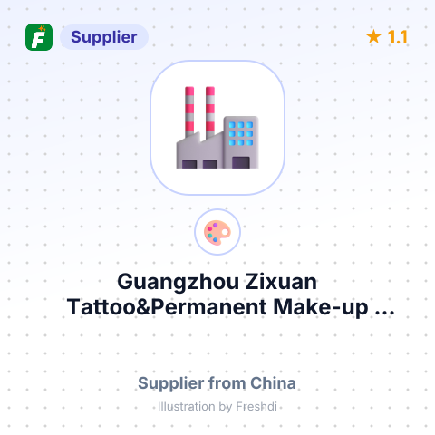 Guangzhou Zixuan Tattoo&Permanent Make-up Co.,Ltd – summary card, no photo uploaded yet