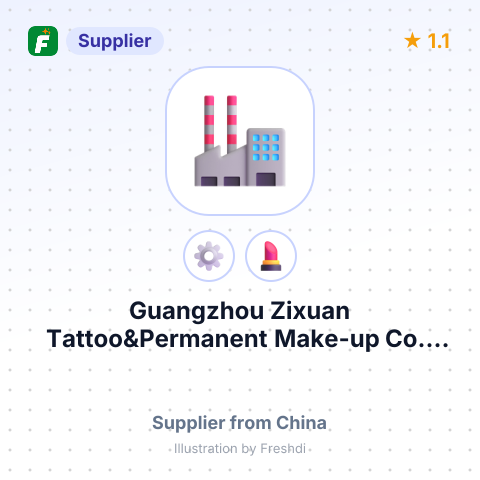 Guangzhou Zixuan Tattoo&Permanent Make-up Co., Ltd – summary card, no photo uploaded yet
