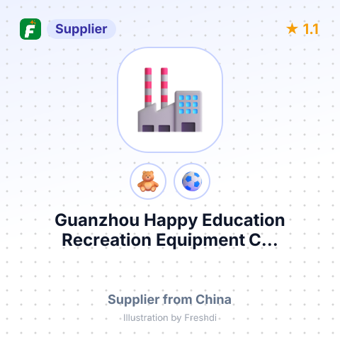Guanzhou Happy Education Recreation Equipment C... – summary card, no photo uploaded yet