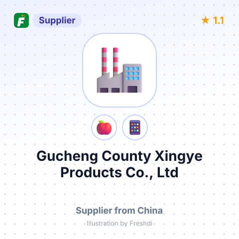 Gucheng County Xingye Products Co., Ltd  – summary card, no photo uploaded yet