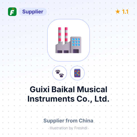 Guixi Baikal Musical Instruments Co., Ltd. – summary card, no photo uploaded yet