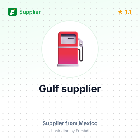 Gulf supplier – summary card, no photo uploaded yet
