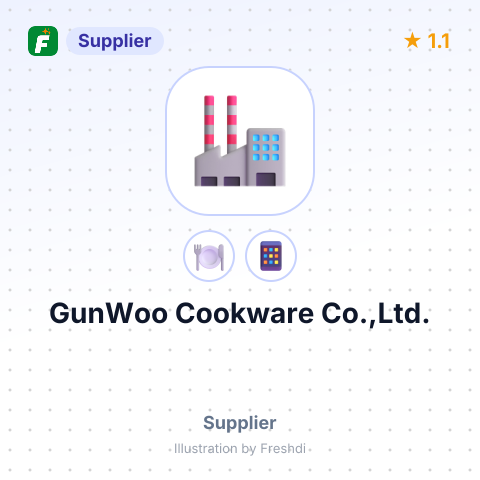 GunWoo Cookware Co.,Ltd. – summary card, no photo uploaded yet