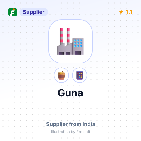 Guna  – summary card, no photo uploaded yet