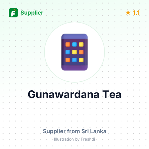 Gunawardana Tea  – summary card, no photo uploaded yet