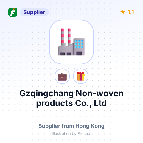 Gzqingchang Non-woven products Co., Ltd – summary card, no photo uploaded yet