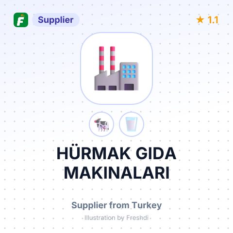HÜRMAK GIDA MAKINALARI – summary card, no photo uploaded yet