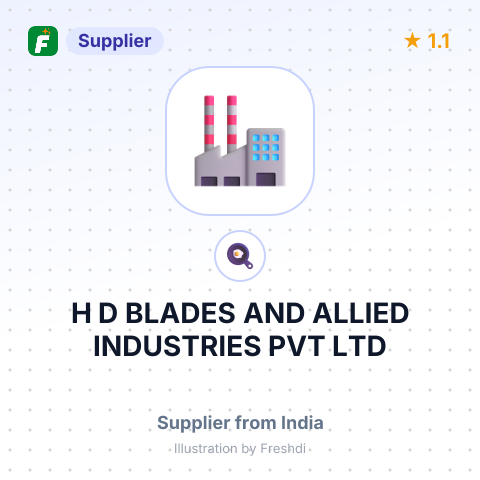H D BLADES AND ALLIED INDUSTRIES PVT LTD – summary card, no photo uploaded yet