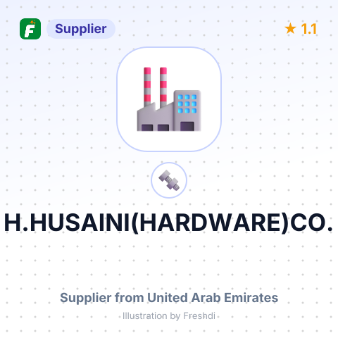 H.HUSAINI(HARDWARE)CO. – summary card, no photo uploaded yet