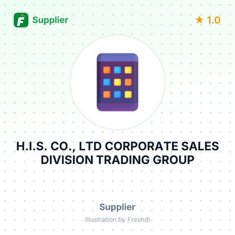 H.I.S. CO., LTD CORPORATE SALES DIVISION TRADING GROUP – summary card, no photo uploaded yet