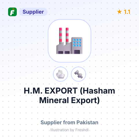 H.M. EXPORT (Hasham Mineral Export) – summary card, no photo uploaded yet