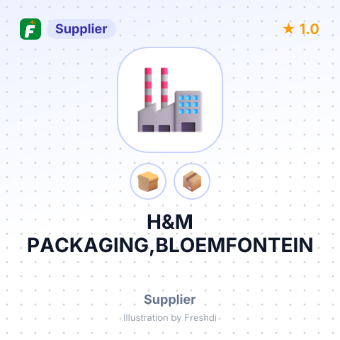 H&M PACKAGING,BLOEMFONTEIN – summary card, no photo uploaded yet
