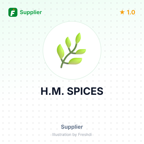 H.M. SPICES – summary card, no photo uploaded yet