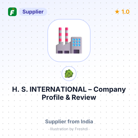 H. S. INTERNATIONAL – summary card, no photo uploaded yet