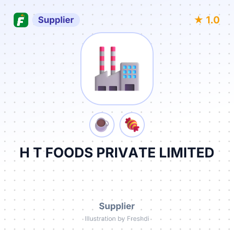 H T FOODS PRIVATE LIMITED – summary card, no photo uploaded yet