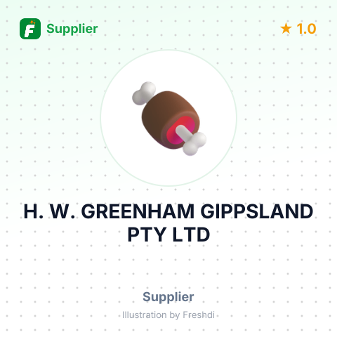 H. W. GREENHAM GIPPSLAND PTY LTD – summary card, no photo uploaded yet