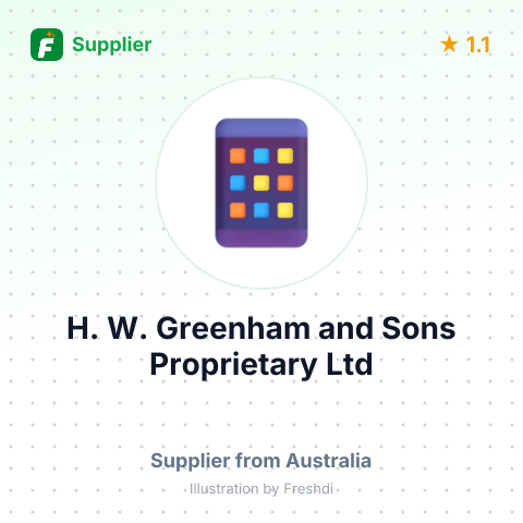 H. W. Greenham and Sons Proprietary Ltd – summary card, no photo uploaded yet