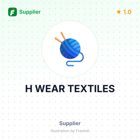 H WEAR TEXTILES – summary card, no photo uploaded yet