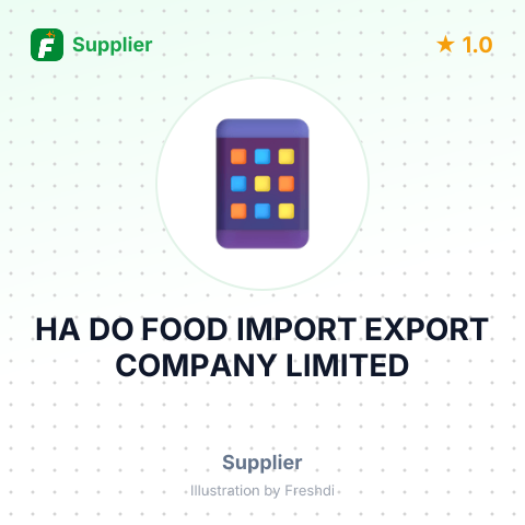 HA DO FOOD IMPORT EXPORT COMPANY LIMITED – summary card, no photo uploaded yet