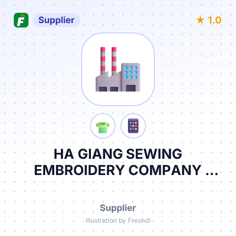 HA GIANG SEWING EMBROIDERY COMPANY LIMITED – summary card, no photo uploaded yet