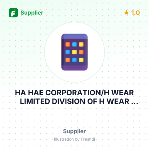 HA HAE CORPORATION/H WEAR LIMITED DIVISION OF H WEAR LIMITED – summary card, no photo uploaded yet