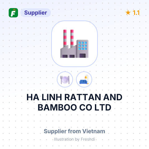 HA LINH RATTAN AND BAMBOO CO LTD – summary card, no photo uploaded yet