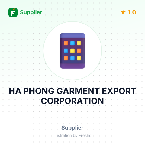 HA PHONG GARMENT EXPORT CORPORATION – summary card, no photo uploaded yet