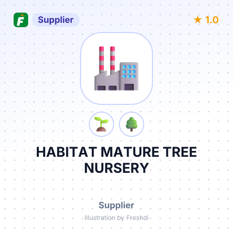 HABITAT MATURE TREE NURSERY – summary card, no photo uploaded yet