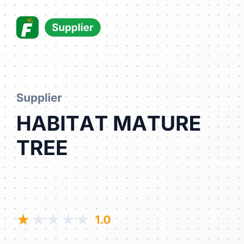HABITAT MATURE TREE – summary card, no photo uploaded yet