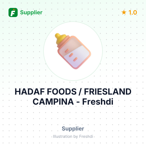 HADAF FOODS / FRIESLAND CAMPINA – summary card, no photo uploaded yet