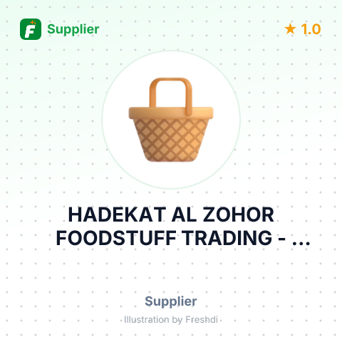 HADEKAT AL ZOHOR FOODSTUFF TRADING – summary card, no photo uploaded yet