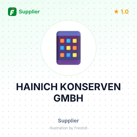 HAINICH KONSERVEN GMBH – summary card, no photo uploaded yet