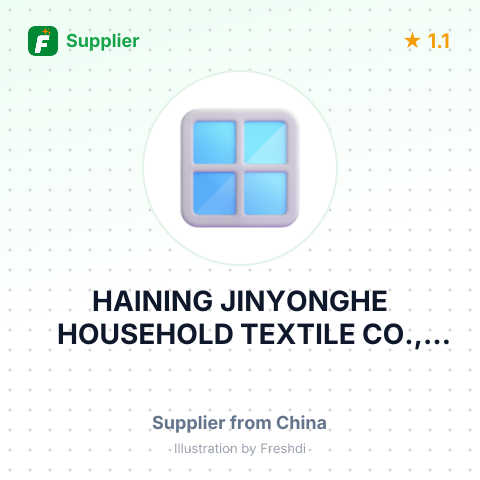 HAINING JINYONGHE HOUSEHOLD TEXTILE CO., LTD – summary card, no photo uploaded yet