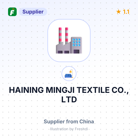 HAINING MINGJI TEXTILE CO., LTD – summary card, no photo uploaded yet