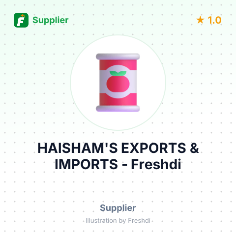 HAISHAM'S EXPORTS & IMPORTS – summary card, no photo uploaded yet